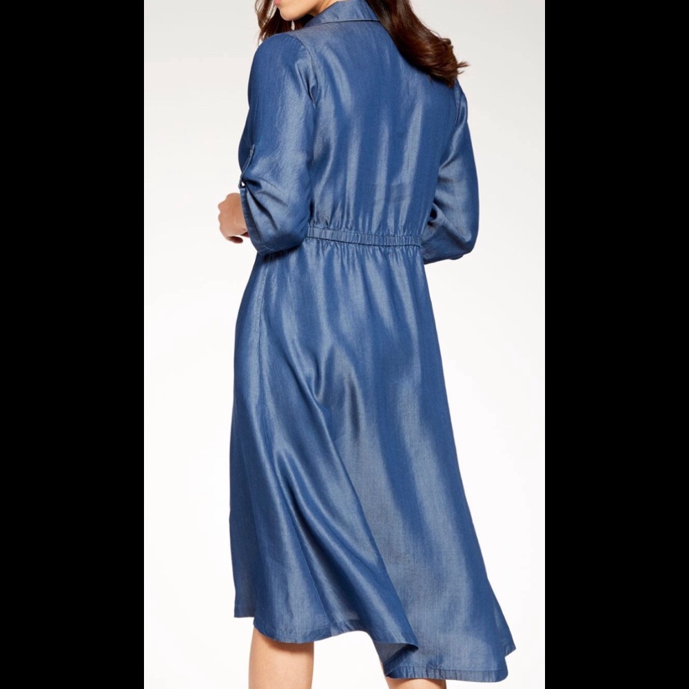 Jessica London Hi/Lo Tencel® Dress - Picture 2 of 2